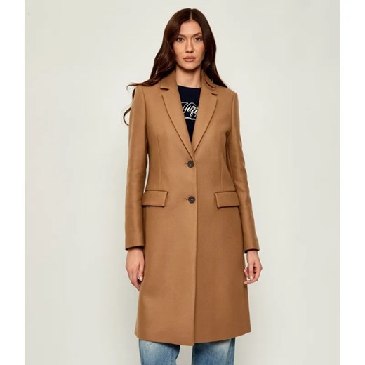 Tommy Hilfiger Wełniany płaszcz | z dodatkiem kaszmiru ze sklepu Gomez Fashion Store w kategorii Płaszcze damskie - zdjęcie 185667681