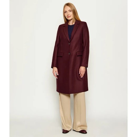 Tommy Hilfiger Wełniany płaszcz | z dodatkiem kaszmiru ze sklepu Gomez Fashion Store w kategorii Płaszcze damskie - zdjęcie 185667683