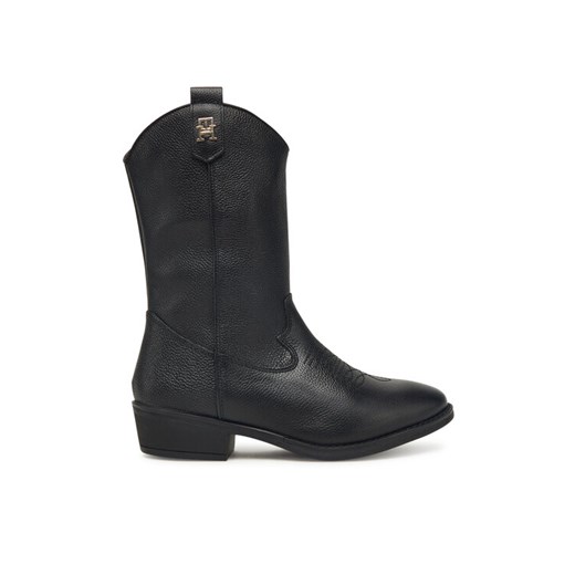 Kowbojki Tommy Hilfiger T3A6-34040-0036999 Czarny ze sklepu eobuwie.pl w kategorii Buty zimowe dziecięce - zdjęcie 185667704