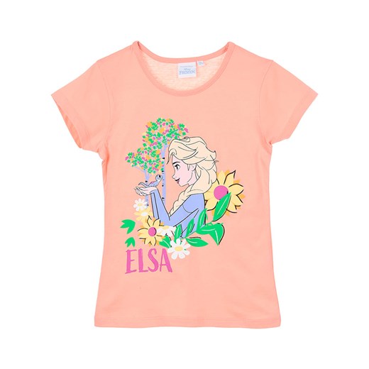 Disney Frozen Koszulka &quot;Kraina Lodu&quot; w kolorze brzoskwiniowym ze sklepu Limango Polska w kategorii Bluzki dziewczęce - zdjęcie 185668832