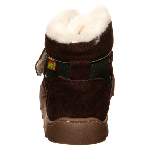 El Naturalista Skórzane botki zimowe w kolorze zielonym do chodzenia na boso 31 Limango Polska okazja