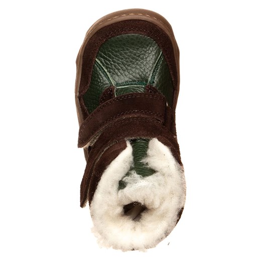 El Naturalista Skórzane botki zimowe w kolorze zielonym do chodzenia na boso 30 wyprzedaż Limango Polska