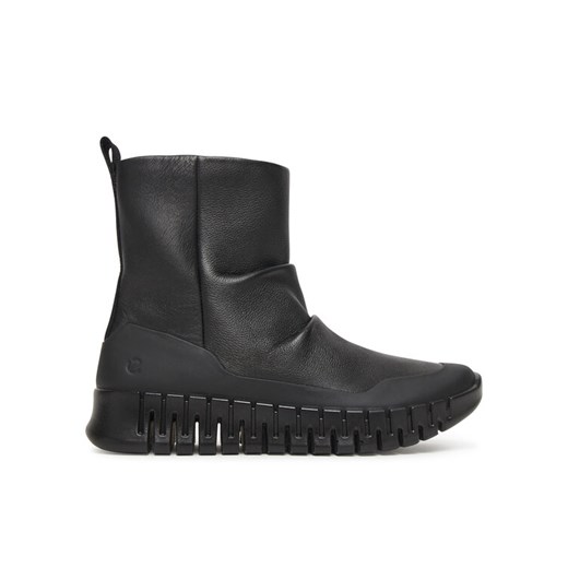 Botki ECCO Gruuv Pull On Mid FashiOn 21831351052 Czarny ze sklepu eobuwie.pl w kategorii Botki - zdjęcie 185669374