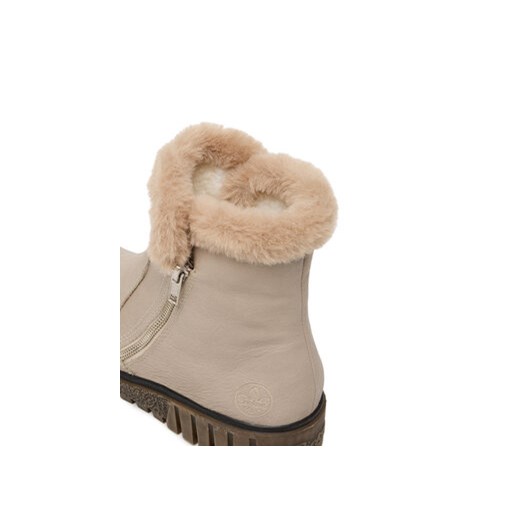 Botki Rieker Y3481-60 Beżowy Rieker 39 eobuwie.pl