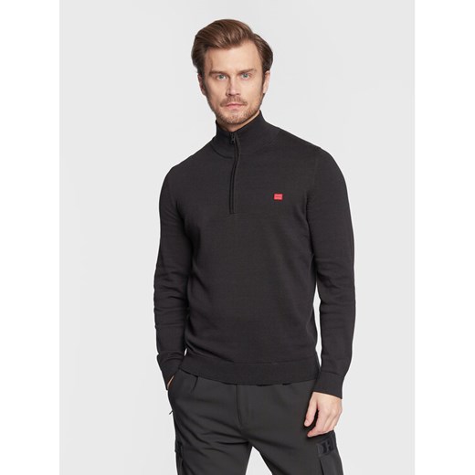 Hugo Sweter San Quintus-C 50474164 Czarny Regular Fit ze sklepu MODIVO w kategorii Swetry męskie - zdjęcie 185669880
