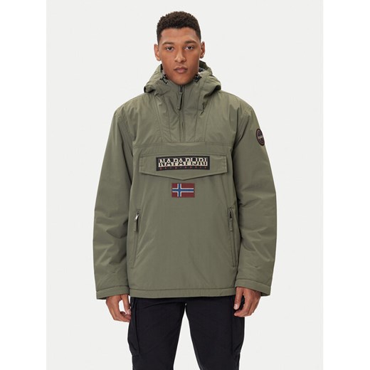 Napapijri Kurtka anorak Rainforest Pocket 2 NP0A4GMD Zielony Regular Fit ze sklepu MODIVO w kategorii Kurtki męskie - zdjęcie 185669910