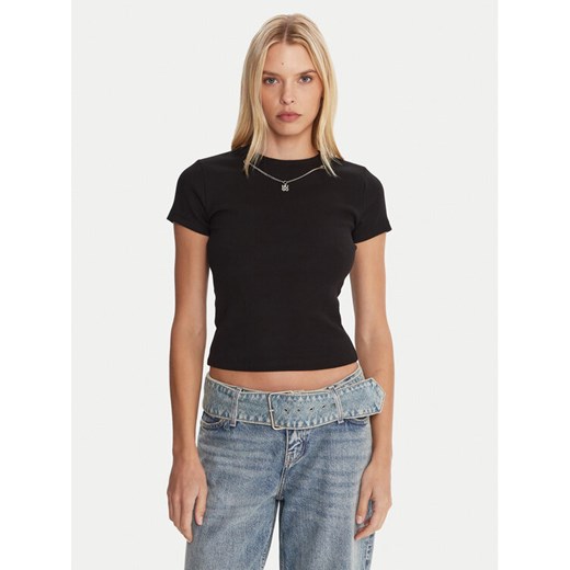HUGO T-Shirt Dannecy 50549392 Czarny Regular Fit ze sklepu MODIVO w kategorii Bluzki damskie - zdjęcie 185669943