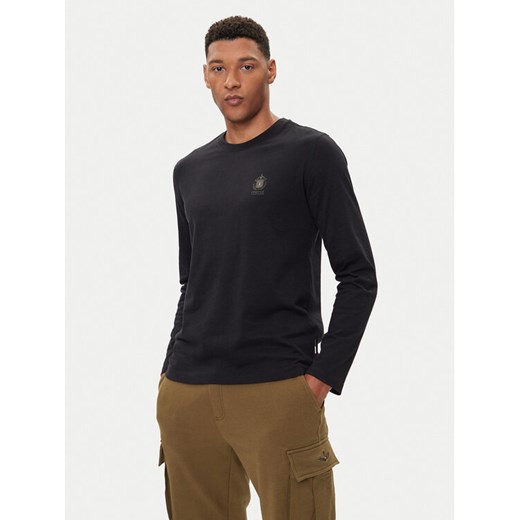 Aeronautica Militare Longsleeve 252TS2468UJ00703 Czarny Regular Fit ze sklepu MODIVO w kategorii T-shirty męskie - zdjęcie 185670024