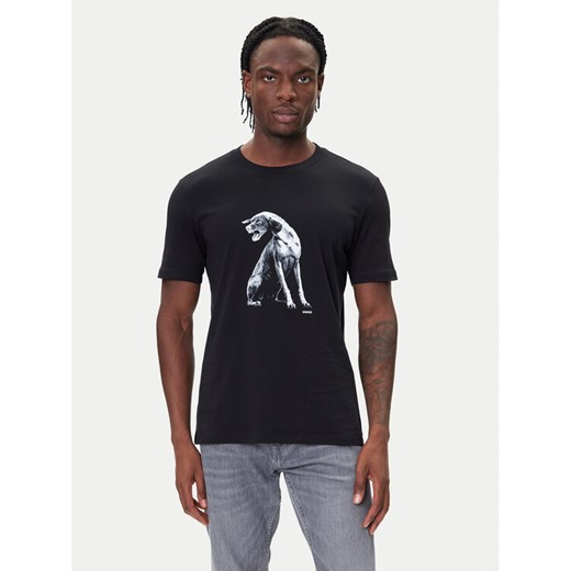 HUGO T-Shirt Didug 50548557 Czarny Regular Fit ze sklepu MODIVO w kategorii T-shirty męskie - zdjęcie 185670033