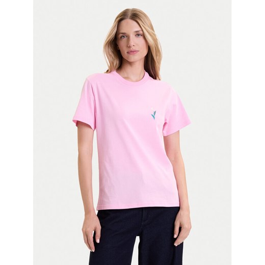 adidas T-Shirt House of Tiro Graphic JV8524 Różowy Regular Fit ze sklepu MODIVO w kategorii Bluzki damskie - zdjęcie 185670054