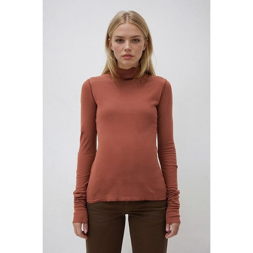 Weekday Koszulka w kolorze jasnobrązowym - id: 17502070 - marki Weekday - 185671612 Weekday Koszulka w kolorze jasnobrązowym ze sklepu Limango Polska w kategorii Bluzki damskie - zdjęcie 185671612