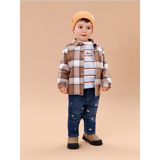 Sinsay - Jeansy z haftowanym wzorem - niebieski - id: 055FX-50J - marki Sinsay - 185672570 Sinsay - Jeansy z haftowanym wzorem - niebieski ze sklepu Sinsay w kategorii Spodnie i półśpiochy - zdjęcie 185672570
