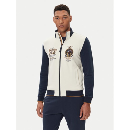 Aeronautica Militare Bluza 252FE2062UF00662 Beżowy Regular Fit ze sklepu MODIVO w kategorii Bluzy męskie - zdjęcie 185672840