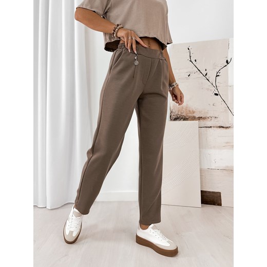 spodnie torq latte one size ze sklepu UBRA w kategorii Spodnie damskie - zdjęcie 185674183