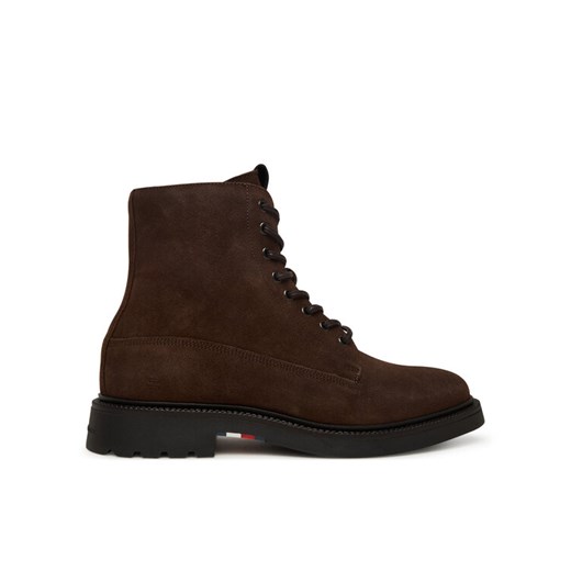 Kozaki Tommy Hilfiger Comfort Lwt FM0FM05594 Brązowy ze sklepu eobuwie.pl w kategorii Buty zimowe męskie - zdjęcie 185675003