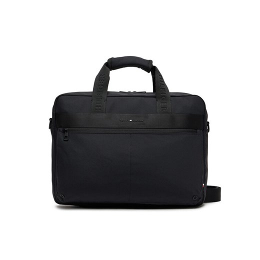 Torba na laptopa Tommy Hilfiger Th Commuter Computer Bag AM0AM13612 Czarny ze sklepu eobuwie.pl w kategorii Torby na laptopa - zdjęcie 185675161