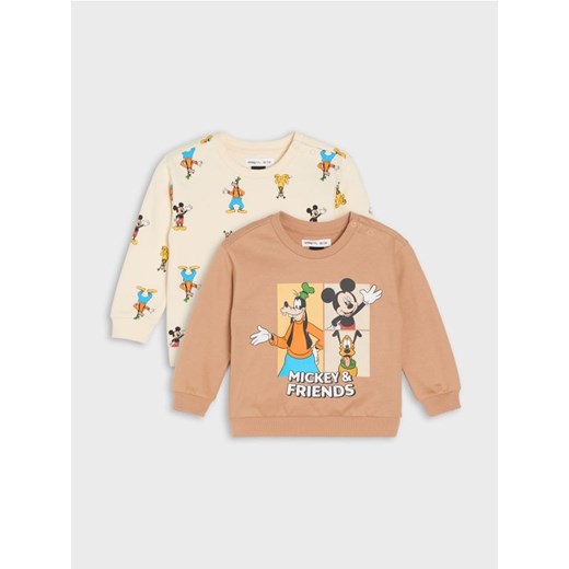 Sinsay - Bluzy 2 pack Mickey Mouse - brązowy ze sklepu Sinsay w kategorii Odzież dla niemowląt - zdjęcie 185677524