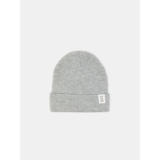 Sinsay - Czapka beanie - szary ze sklepu Sinsay w kategorii Czapki zimowe damskie - zdjęcie 185677543