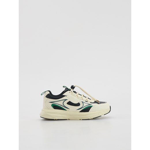 Reserved - Sportowe sneakersy - złamana biel ze sklepu Reserved w kategorii Buty sportowe dziecięce - zdjęcie 185678220