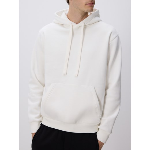 Reserved - Bluza regular z kapturem - złamana biel Reserved L Reserved