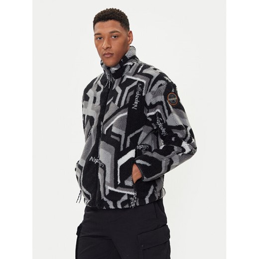 Napapijri Polar NP0A88TC Beżowy Regular Fit ze sklepu MODIVO w kategorii Bluzy męskie - zdjęcie 185679034