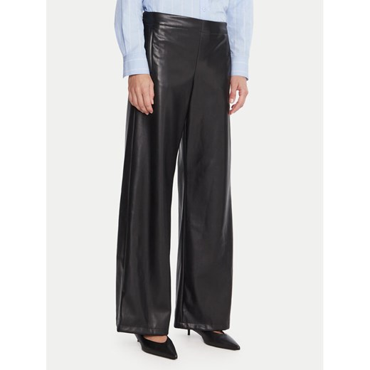 Marella Spodnie z imitacji skóry Anello 2525786062 Czarny Wide Leg ze sklepu MODIVO w kategorii Spodnie damskie - zdjęcie 185679080
