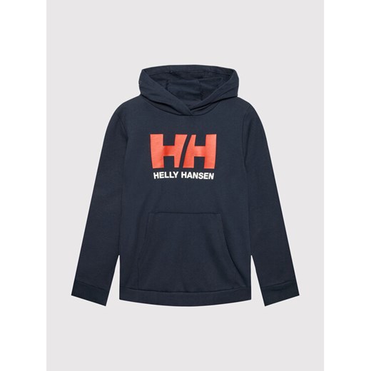 Helly Hansen Bluza Logo 41677 Granatowy Regular Fit ze sklepu MODIVO w kategorii Bluzy chłopięce - zdjęcie 185679162
