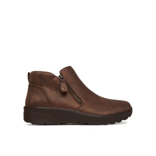 Skechers Botki Lovely Vibe 158952/CHOC Brązowy ze sklepu MODIVO w kategorii Botki - zdjęcie 185679193