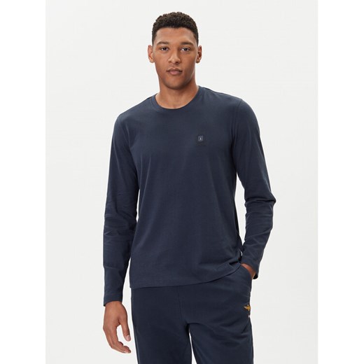 Aeronautica Militare Longsleeve 252TS2468UJ00703 Granatowy Regular Fit ze sklepu MODIVO w kategorii T-shirty męskie - zdjęcie 185679223