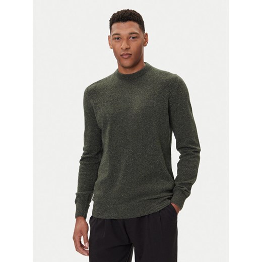 Barbour Sweter Essential Tisbury MKN0844GN79 Zielony Regular Fit ze sklepu MODIVO w kategorii Swetry męskie - zdjęcie 185679250