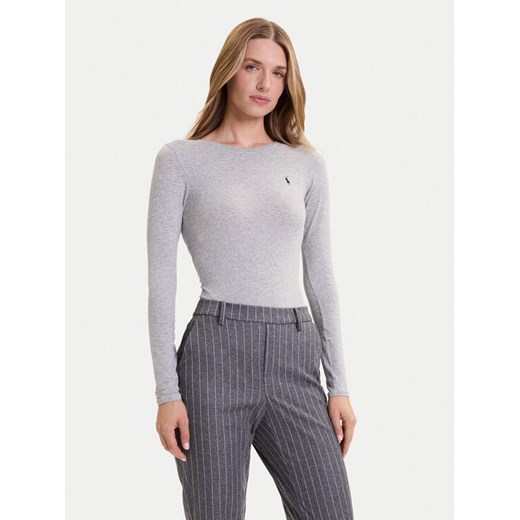 Polo Ralph Lauren Body 4P0491 Szary Slim Fit ze sklepu MODIVO w kategorii Bluzki damskie - zdjęcie 185679254
