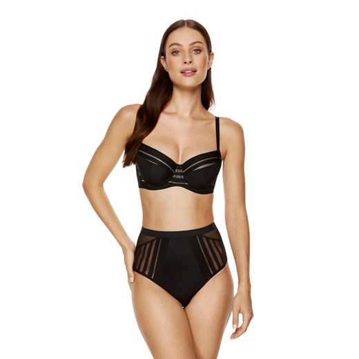 Luna figi z wysokim stanem czarne ze sklepu GORTEKS w kategorii Majtki damskie - zdjęcie 185682202