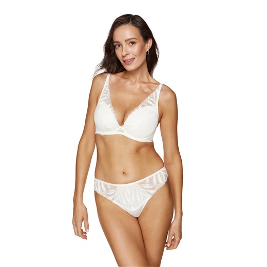 Eclipse stringi koronkowe kremowy - id: 2495 - marki Gorteks - 185683270 Eclipse stringi koronkowe kremowy ze sklepu GORTEKS w kategorii Majtki damskie - zdjęcie 185683270