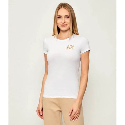 Armani Exchange T-shirt | Slim Fit ze sklepu Gomez Fashion Store w kategorii Bluzki damskie - zdjęcie 185683910