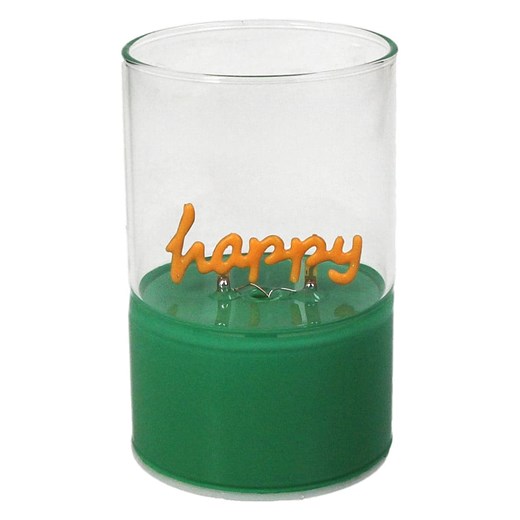 Kersten Dekoracyjna lampa LED &quot;Happy&quot; w kolorze zielonym - wys. 10 x Ø 6,5 cm ze sklepu Limango Polska w kategorii Oświetlenie - zdjęcie 185684583