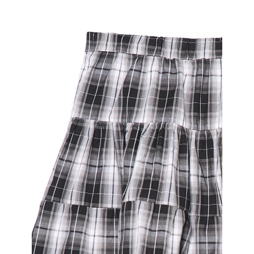 Cropp - Czarno-biała spódnica mini w kratę - czarny Cropp M Cropp