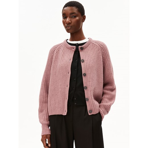 ARMEDANGELS Kardigan damski - Selmaa Kobiety Bawełna drzewo różane jednolity - id: 780150-0001-09920 - marki ARMEDANGELS - 185685134 ARMEDANGELS Kardigan damski - Selmaa Kobiety Bawełna drzewo różane jednolity ze sklepu vangraaf w kategorii Swetry damskie - zdjęcie 185685134