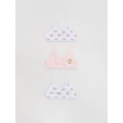 Reserved - Top Pusheen 3 pack - wielobarwny ze sklepu Reserved w kategorii Staniki dla dziewczynki - zdjęcie 185685190