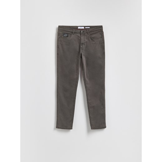 Reserved - Spodnie Slim fit - ciemnoszary ze sklepu Reserved w kategorii Spodnie męskie - zdjęcie 185685464