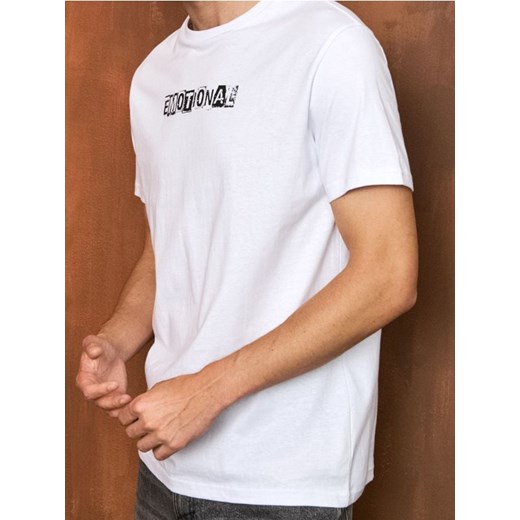 Sinsay - Koszulka z nadrukiem - biały ze sklepu Sinsay w kategorii T-shirty męskie - zdjęcie 185689732