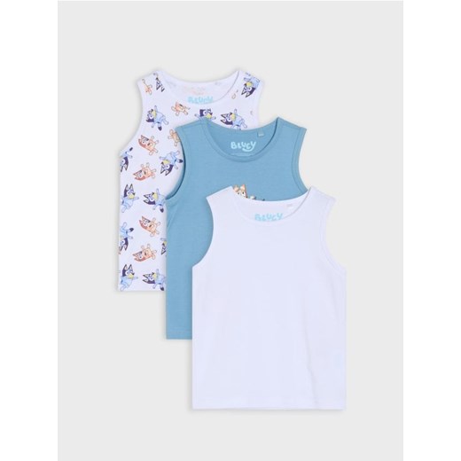 Sinsay - Podkoszulki 3 pack Bluey - biały ze sklepu Sinsay w kategorii T-shirty chłopięce - zdjęcie 185689734