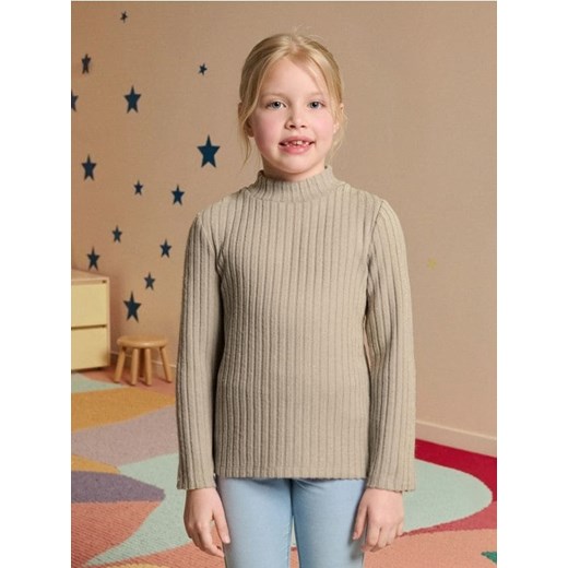 Sinsay - Sweter w prążki - beżowy ze sklepu Sinsay w kategorii Swetry dziewczęce - zdjęcie 185689803