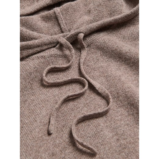Reserved - Wełniany sweter z kapturem - brązowy Reserved S Reserved