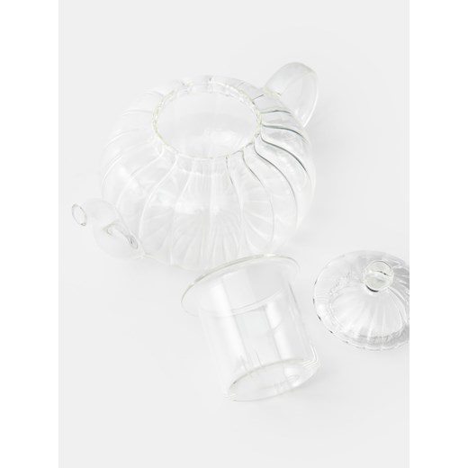 Sinsay - Dzbanek ze szklanym zaparzaczem - biały Sinsay One Size Sinsay