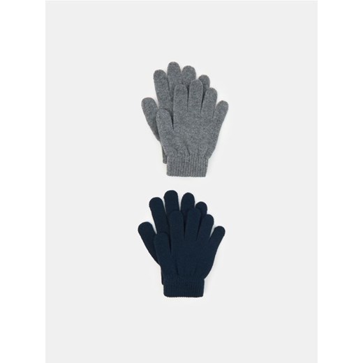 Sinsay - Rękawiczki 2 pack - szary ze sklepu Sinsay w kategorii Rękawiczki dziecięce - zdjęcie 185690752
