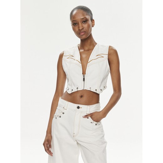 PINKO Kamizelka Dracula 103625 A1VD Biały Regular Fit Pinko L MODIVO