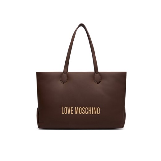LOVE MOSCHINO Torebka JC4395PP0NKD031A Brązowy ze sklepu MODIVO w kategorii Torby Shopper bag - zdjęcie 185691292