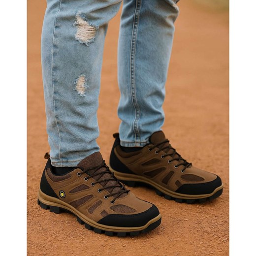 Męskie buty trekkingowe Duże rozmiary /G12-1 18105 T436/ ze sklepu Pantofelek24.pl w kategorii Buty trekkingowe męskie - zdjęcie 185692281