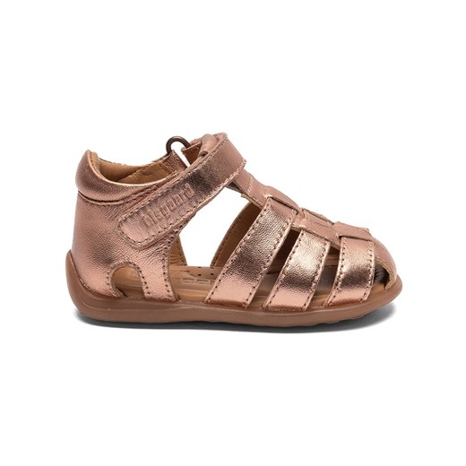 bisgaard Skórzane sandały w kolorze złoto-jasnoróżowym Bisgaard 21 okazyjna cena Limango Polska