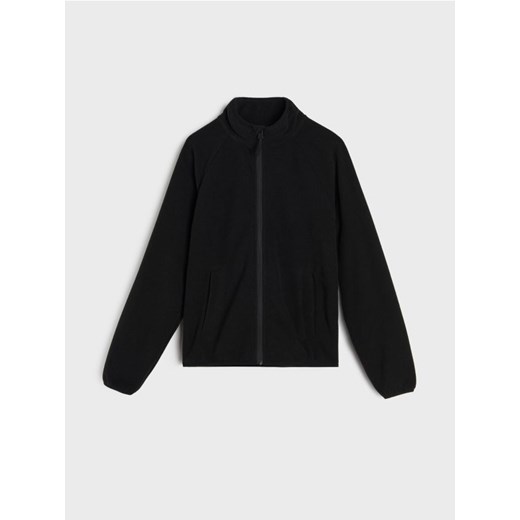 Sinsay - Bluza ze stójką Active - czarny Sinsay 170 (14-15 l) Sinsay